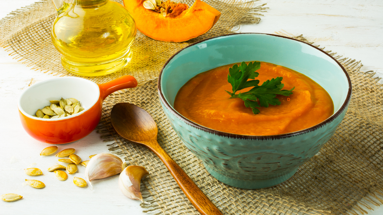 creme de abóbora assada