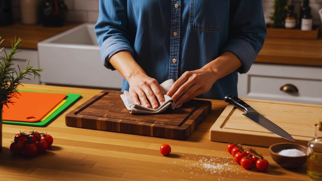 Tábua para cortar alimentos ideal para a cozinha, com dicas de material, higiene e durabilidade